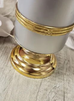 Petit Chandelier plat pour bougie large Or