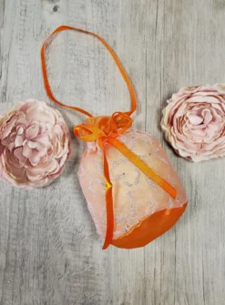 Petite bourse enfant avec paillette Orange