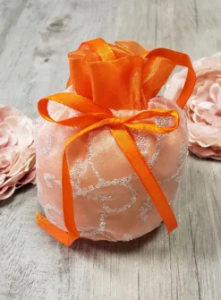 Petite bourse enfant avec paillette Orange