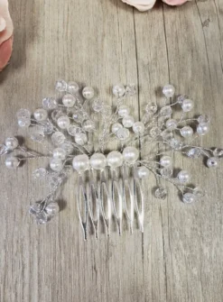 Petit peigne cheveux perles