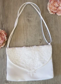 Petit sac de cérémonie dentelle avec rabat