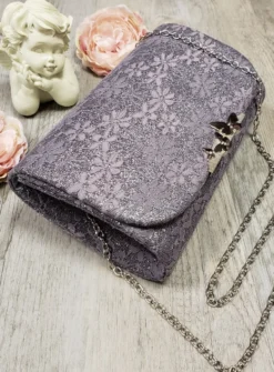 Pochette de soirée dentelle et paillette