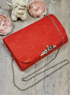 Pochette de soirée dentelle et paillette