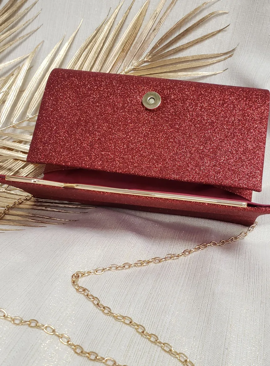 Pochette de soirée femme paillettes