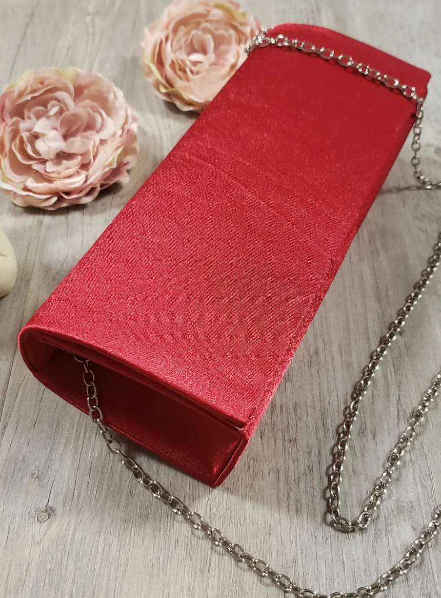 Pochette de soirée femme satin