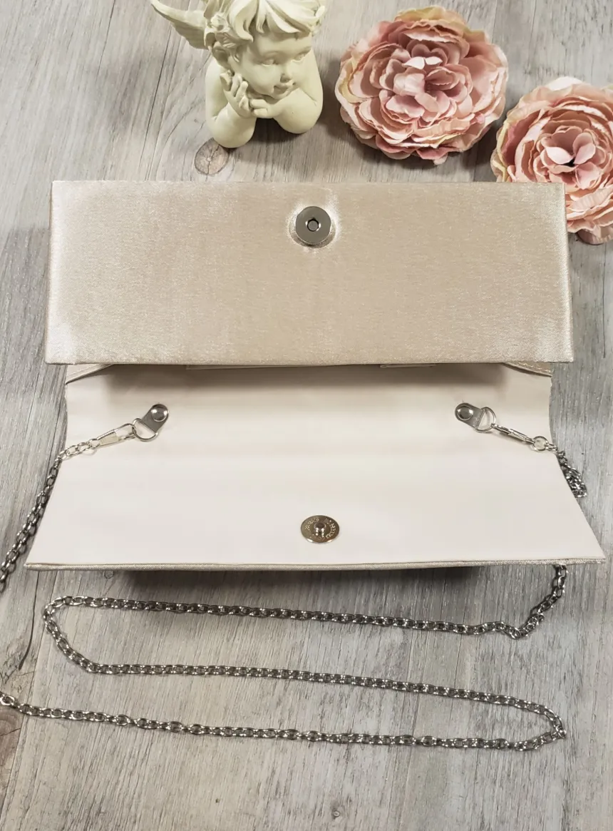Pochette de soirée femme satin