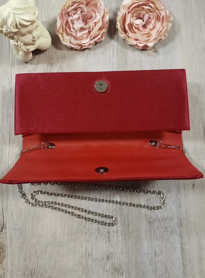 Pochette de soirée femme satin