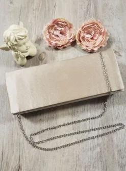 Pochette de soirée femme satin
