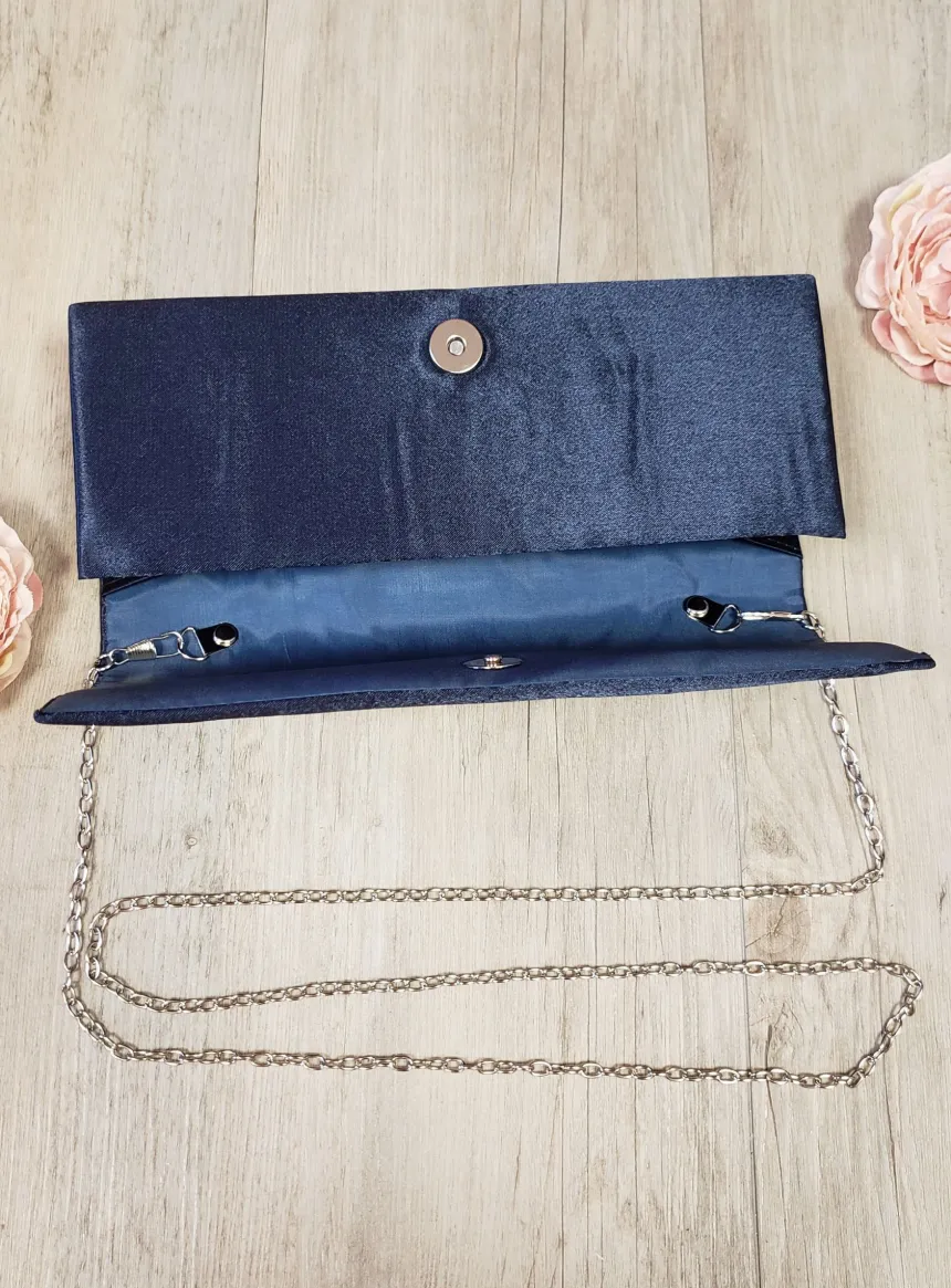 Pochette de soirée femme satin