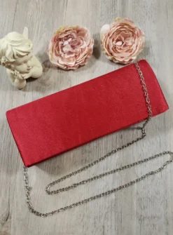 Pochette de soirée femme satin