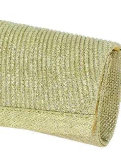Pochette de soirée longue avec chainette et scintillante
