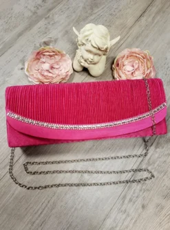 Pochette de soirée satin et strass