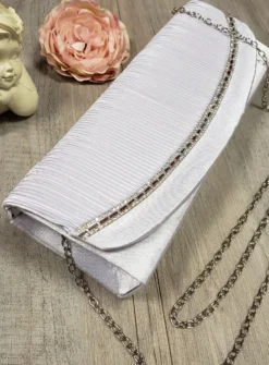 Pochette de soirée satin et strass