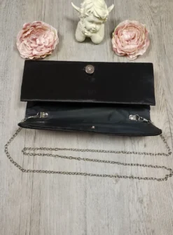 Pochette de soirée satin et strass