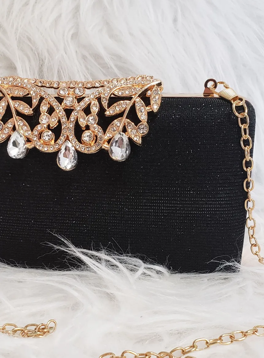 Pochette soirée femme strass et paillettes