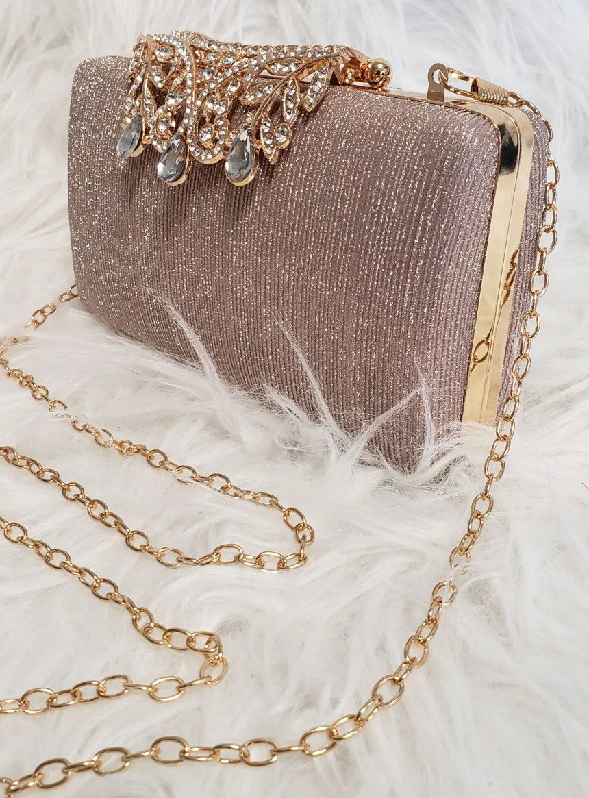 Pochette soirée femme strass et paillettes