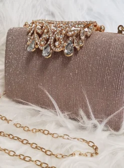 Pochette soirée femme strass et paillettes