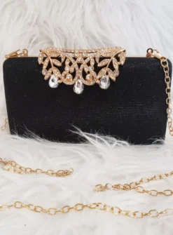 Pochette soirée femme strass et paillettes