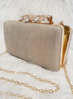 Pochette soirée femme strass et paillettes