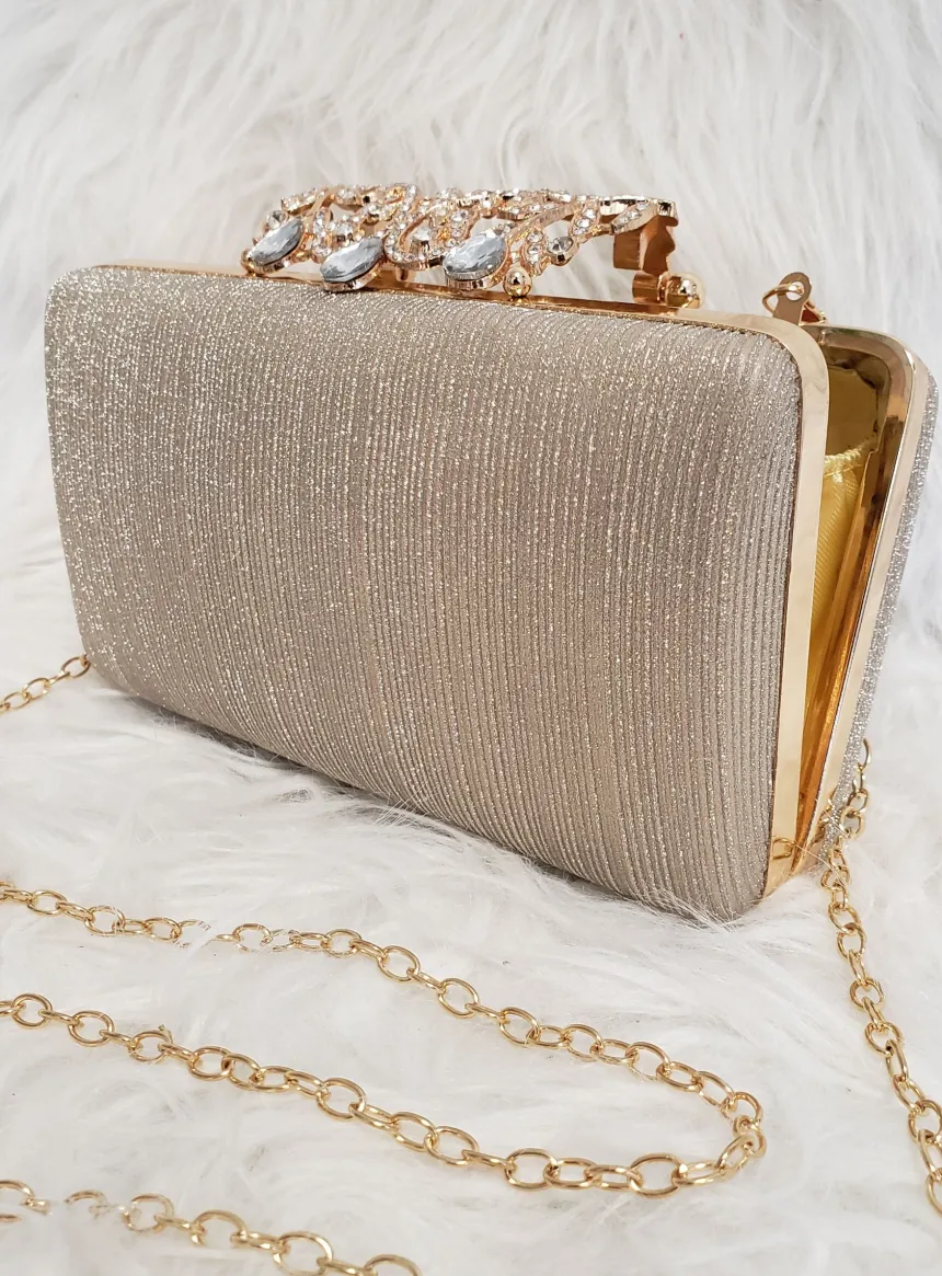 Pochette soirée femme strass et paillettes