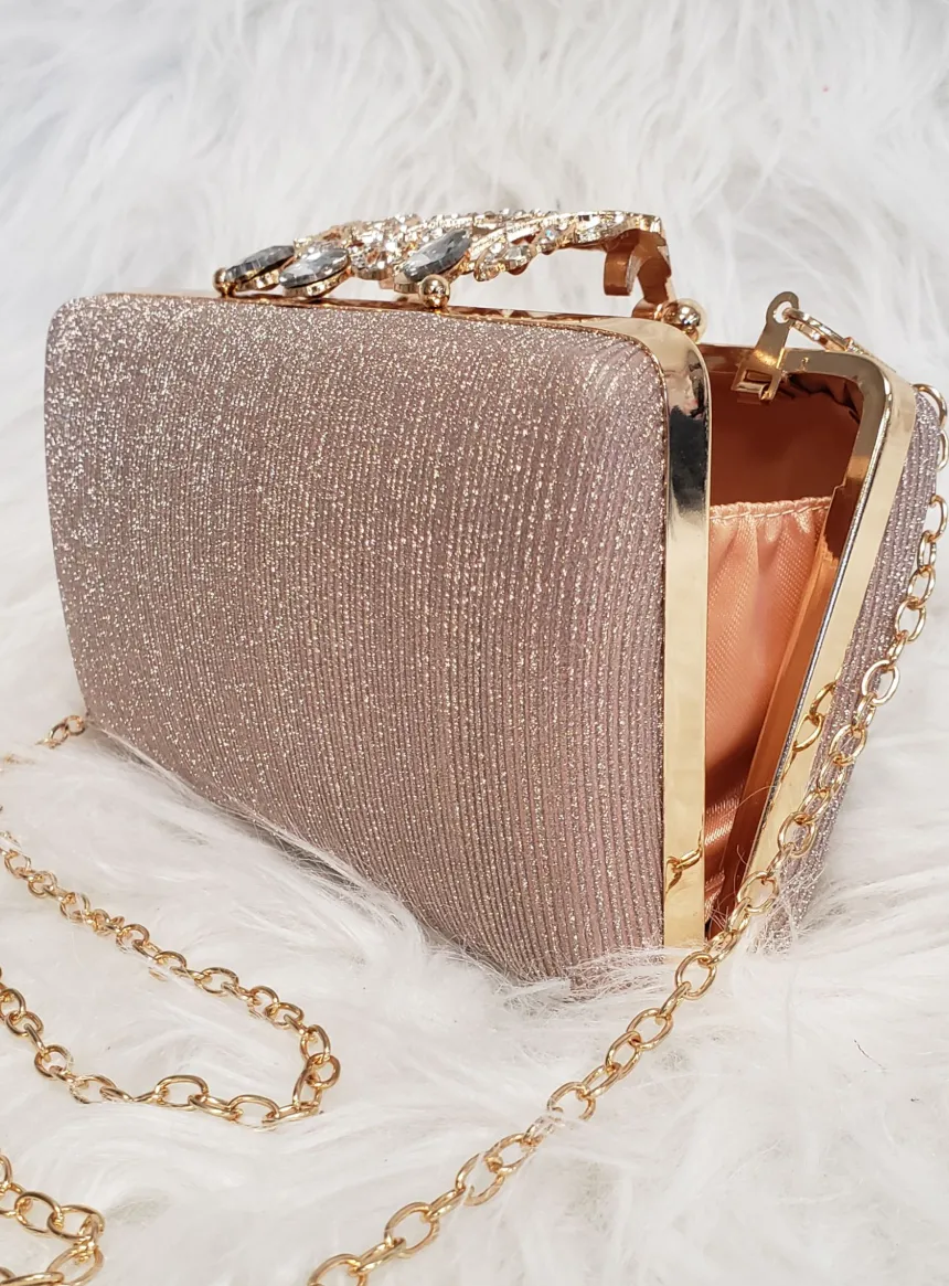 Pochette soirée femme strass et paillettes