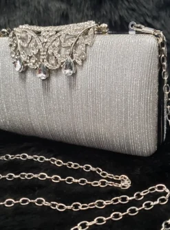 Pochette soirée femme strass et paillettes