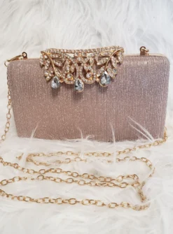 Pochette soirée femme strass et paillettes
