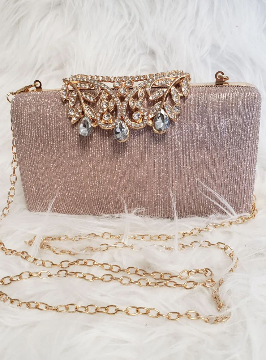 Pochette soirée femme strass et paillettes