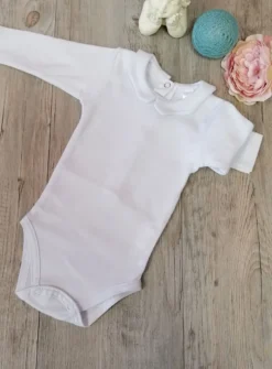 Polo body bébé fille manches longues