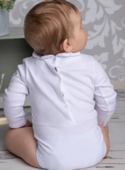 Polo body bébé fille manches longues