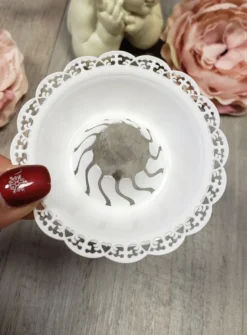 Protection bougie pour récupérer la cire Blanc