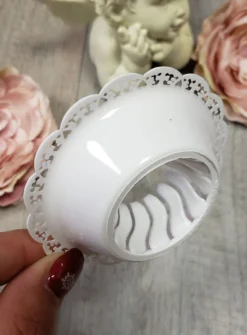 Protection bougie pour récupérer la cire Blanc