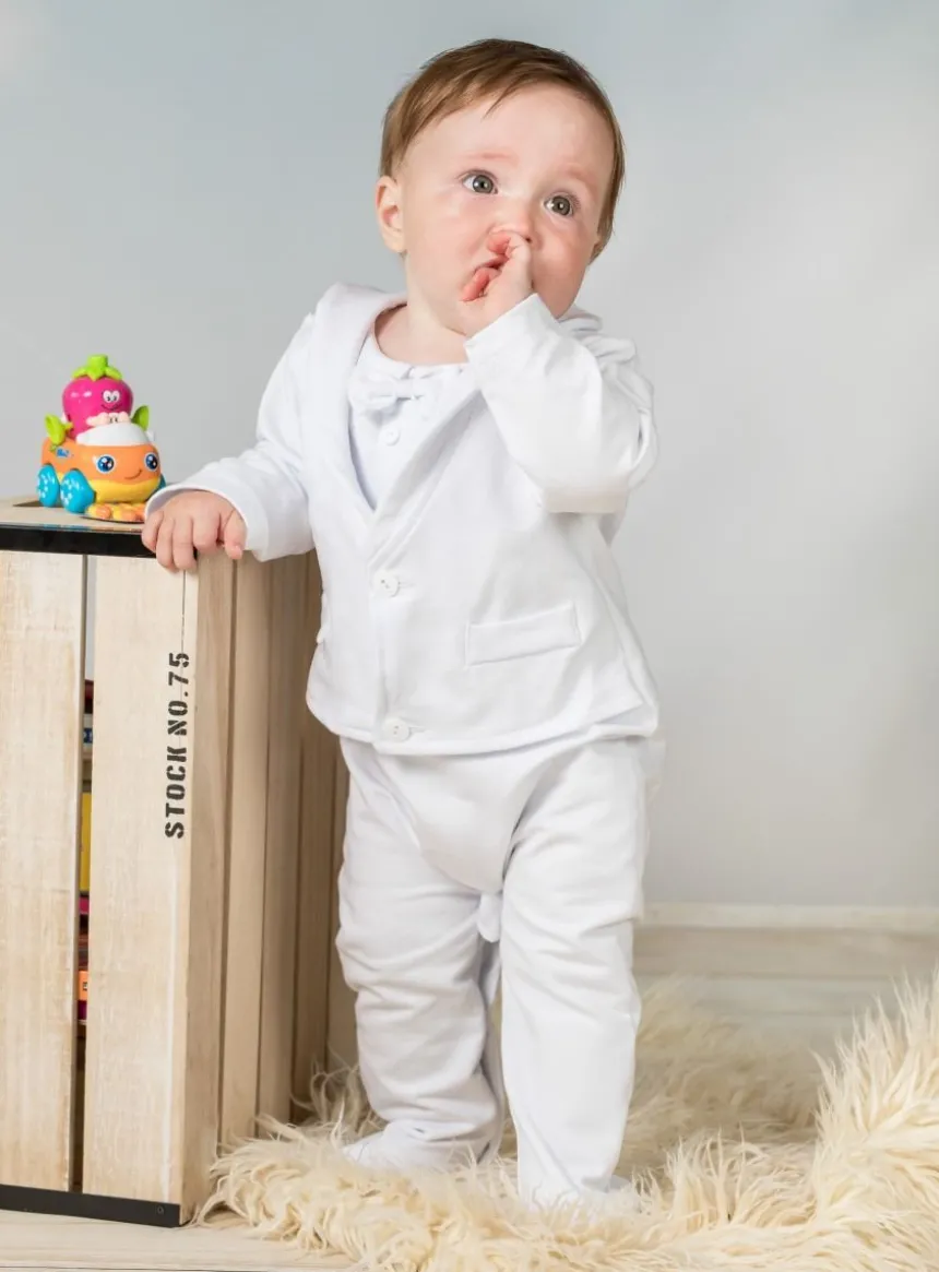 Pyjama costume de baptême bébé garçon