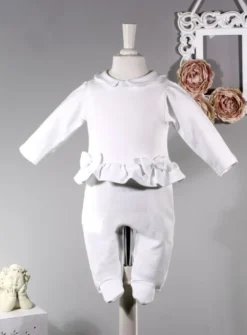 Pyjama tenue baptême bébé fille Anna