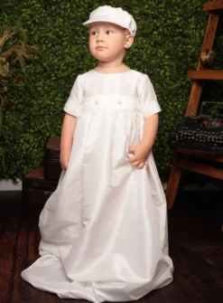 Robe baptême garçon traditionnelle + casquette