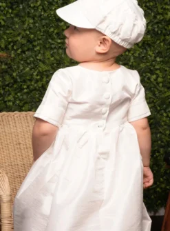Robe baptême garçon traditionnelle + casquette