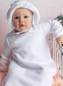 Robe baptême hiver polaire Océane