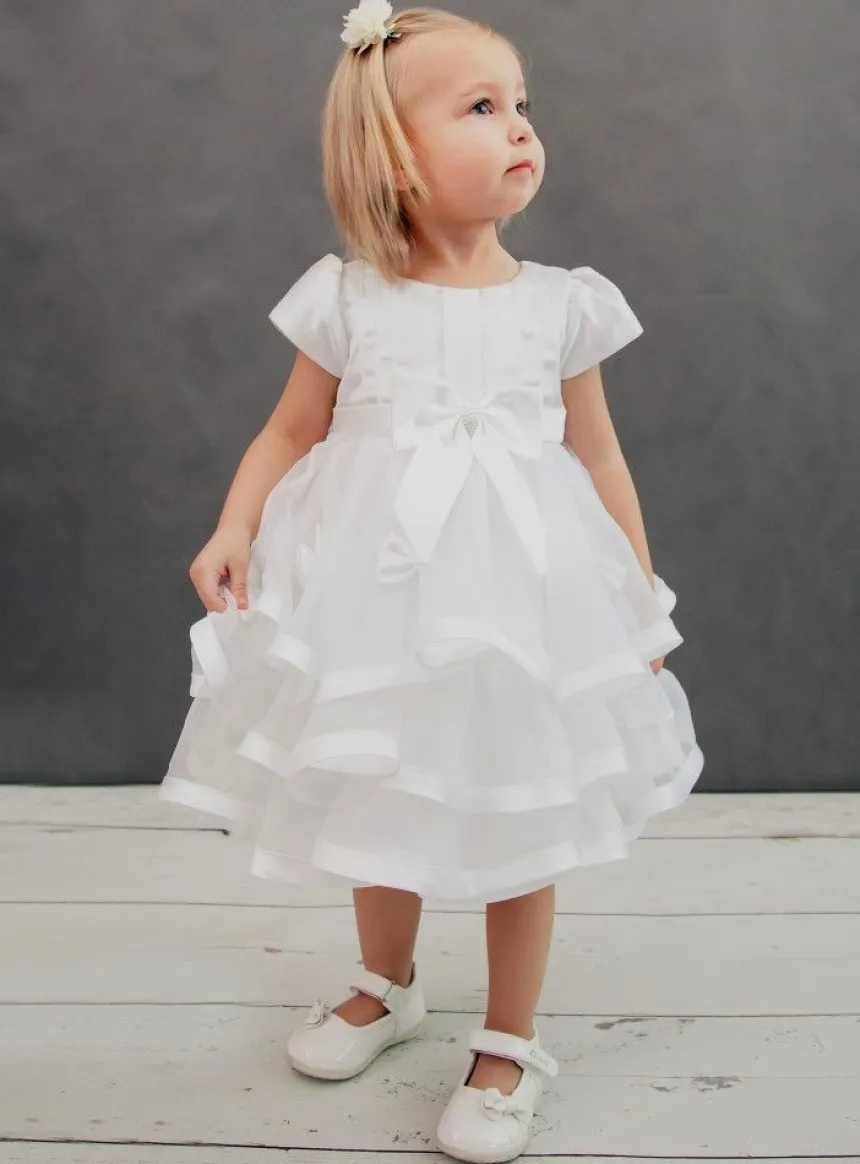 Robe bébé blanche Délicia