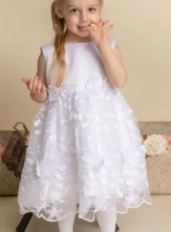 Robe blanche petite fille Mily