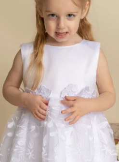 Robe blanche petite fille Mily