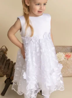Robe blanche petite fille Mily