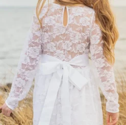 Robe bohème fille en dentelle