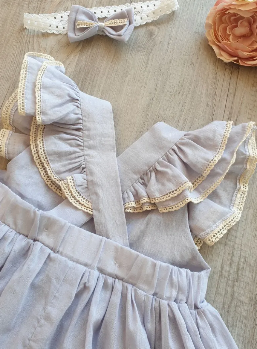Robe bretelle cérémonie petite fille