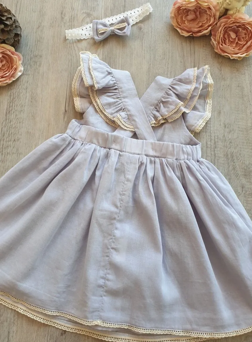Robe bretelle cérémonie petite fille