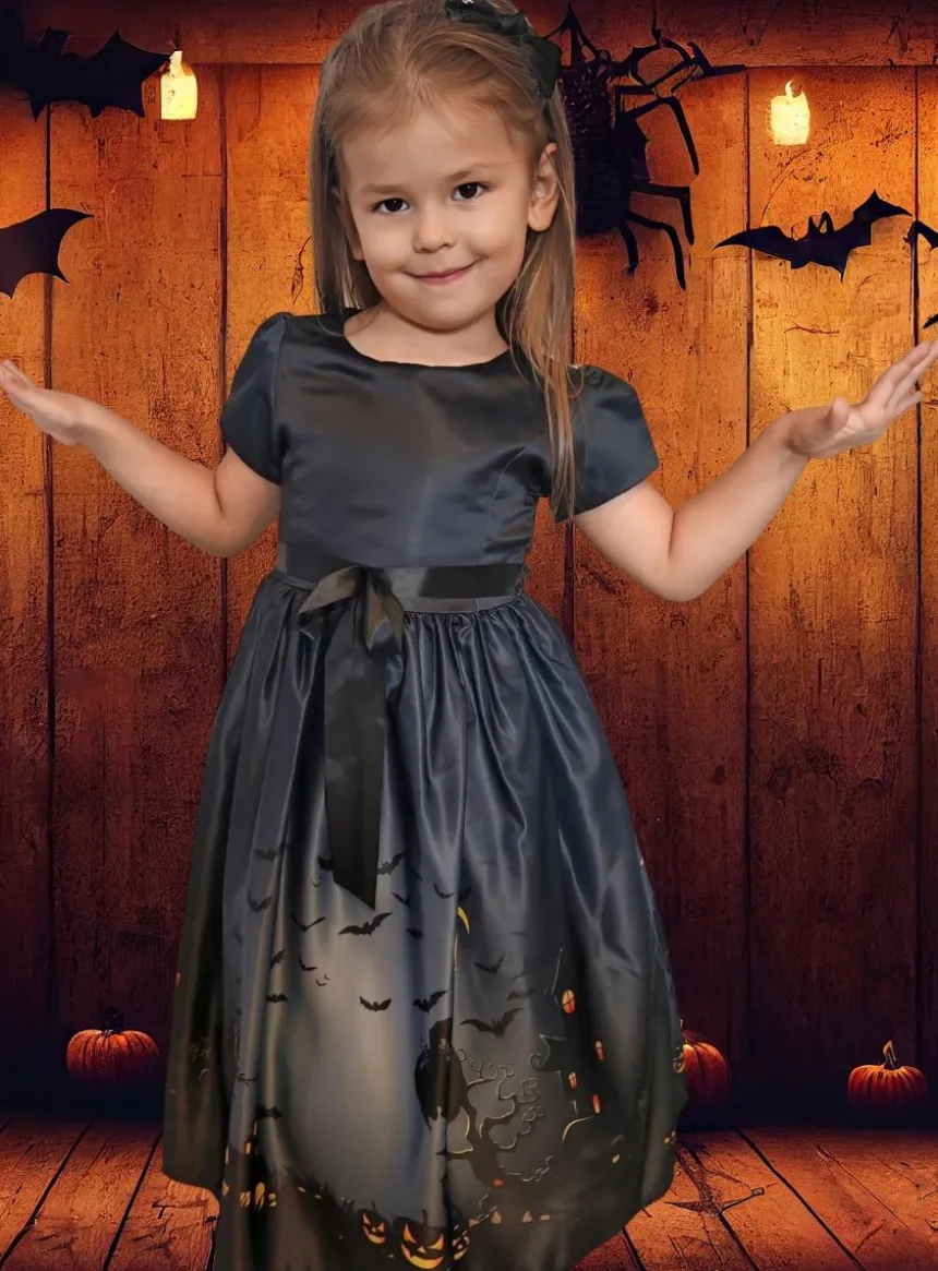 Robe chic halloween fille Maison Hantée