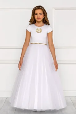 Robe Communion enfant Monique - Collection Luxe