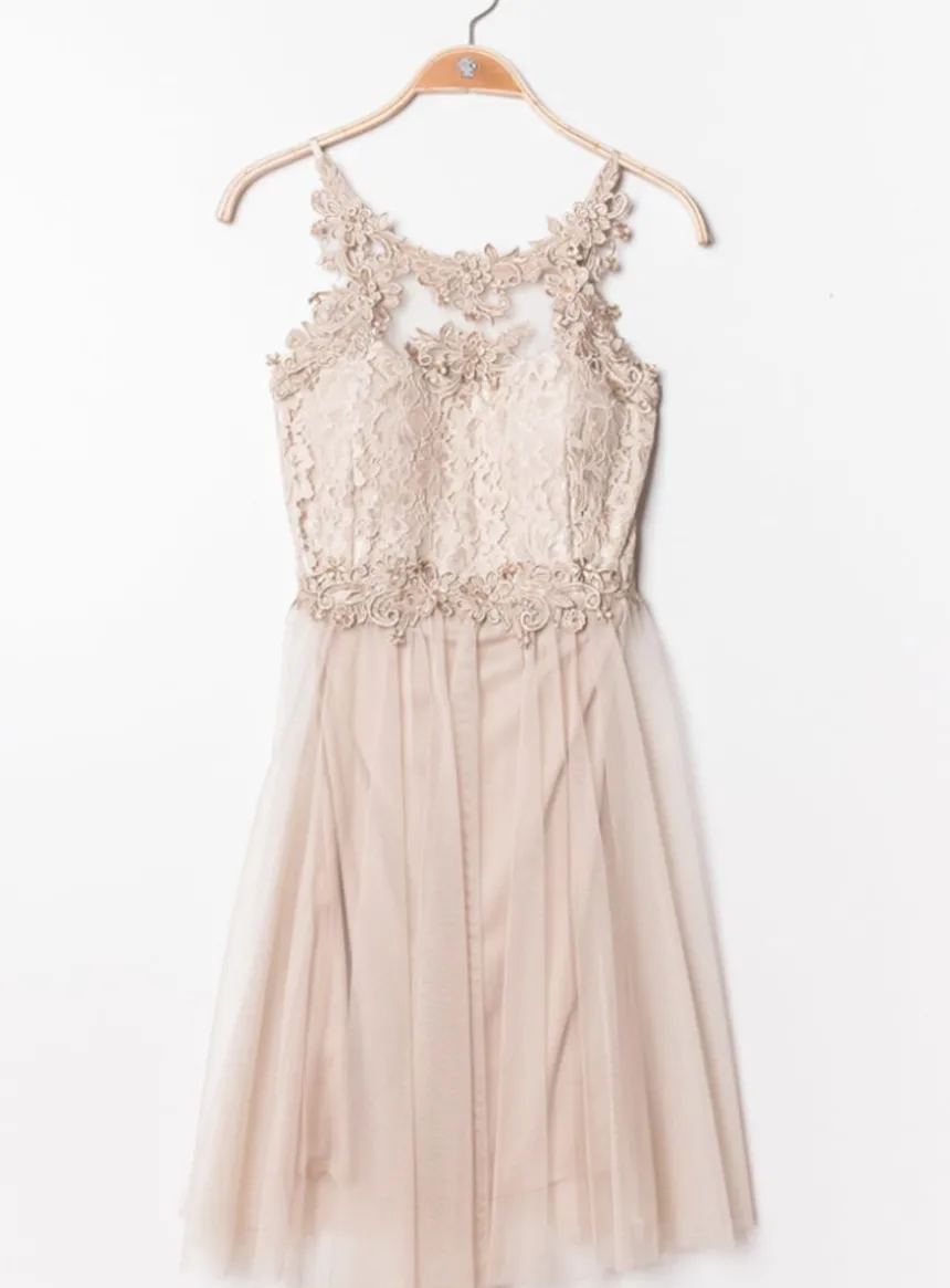 robe cortège femme voilage et dentelle
