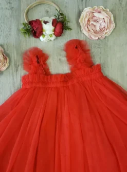 Robe cérémonie + bandeau cheveux fleurs Loretta