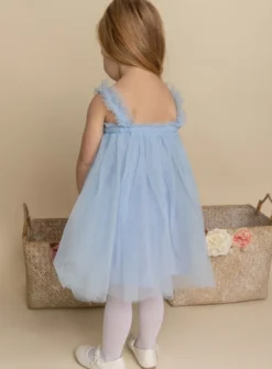 Robe cérémonie + bandeau cheveux fleurs Loretta