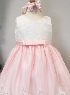 Robe cérémonie bébé + bandeau Joséphine